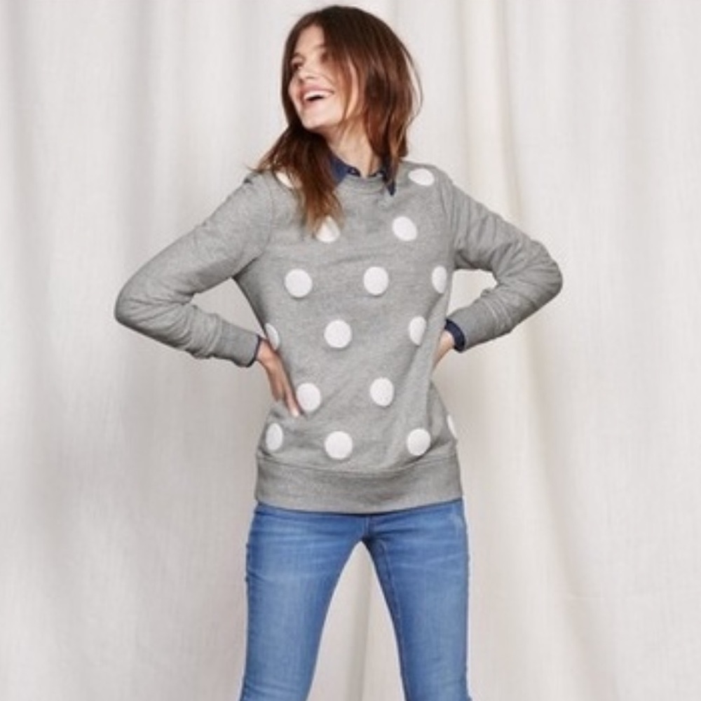 Boden women’s Small polka dot sweatshirt